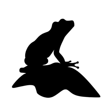 Sitting Frog Silhouette