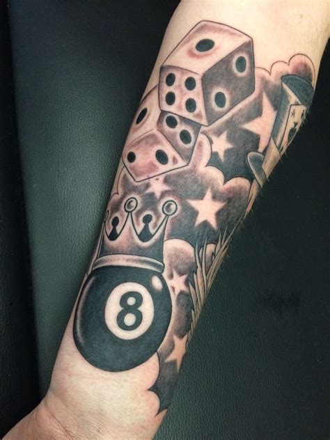 More added to gambling sleeve by Greg. He's pretty much full through ...