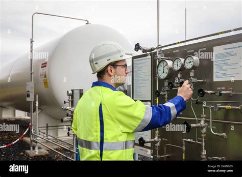 Holzwickede, North Rhine-Westphalia, Germany - Natural gas grid for ...