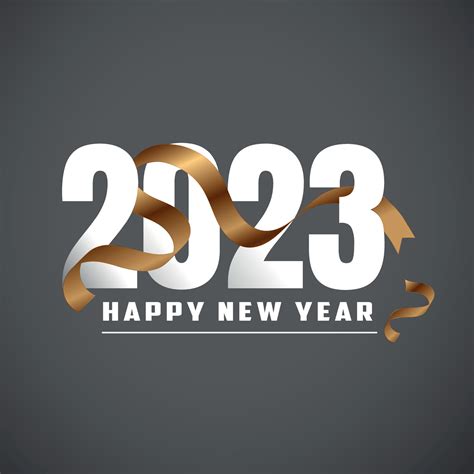 Happy New Year 2023 Stylish text design 16363289 Vector Art at Vecteezy