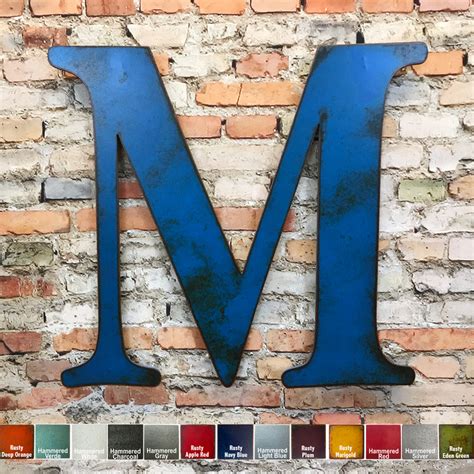 Letter M - Metal Wall Art Home Decor - Made in the USA - Choose 10", 1 – Functional Sculpture llc