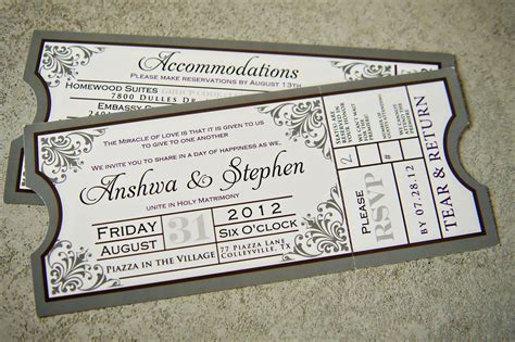 Stationery | Ticket wedding invitations, Movie ticket wedding ...