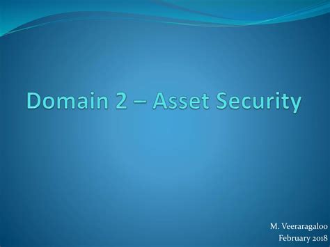 Domain 2 - Asset Security | PPT