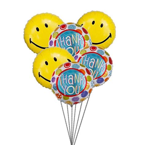 Thank You Balloon Bouquet (6 Mylar Balloons) Its generally said that 'You are not completely ...