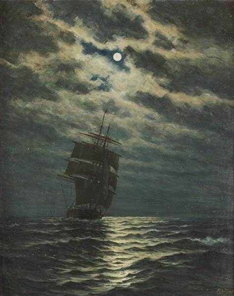 Ship in the Moonlight by Martin Aagaard | USEUM