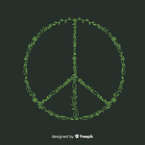 Free Vector | Peace sign background