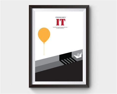 Stephen Kings IT Movie Poster Film Poster Minimalist Movie | Etsy