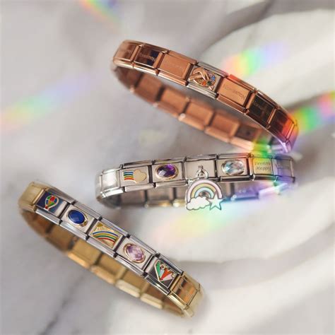 Nomination Rainbow Charms | Rose gold charms, John greed jewellery, Crystal anklet