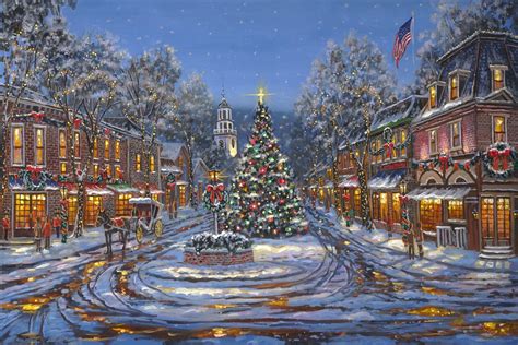 Christmas in Vermont, by Robert Finale - Village Gallery