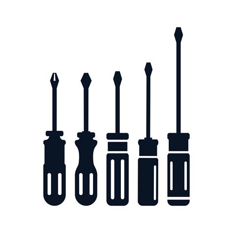 Screwdriver icon set 702840 Vector Art at Vecteezy