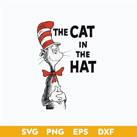 The Cat In The Hat Svg, Dr.Seuss Clipart, Dr.Seuss Svg, Png - Inspire Uplift