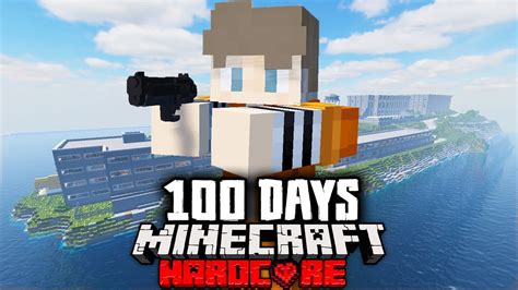 I Survived 100 Days in Prison in a Zombie Outbreak Hardcore Minecraft ...