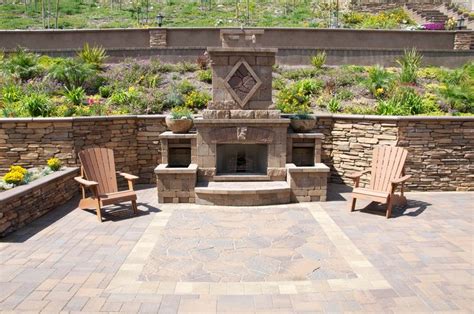 Belgard fireplace with matching pavers | Outdoor fun, Outdoor decor, Patio