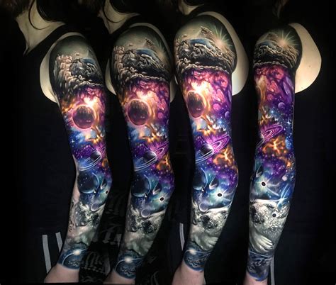 √ Planets Sleeve Tattoo