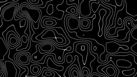 Abstract Animated Outline Topographic Contour Map Stock Footage Video (100% Royalty-free ...