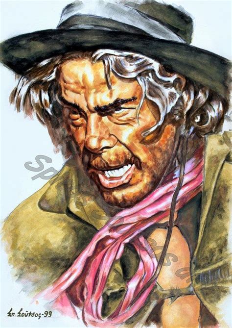 Cat Ballou (1965) movie poster, Lee Marvin original painting portrait ...