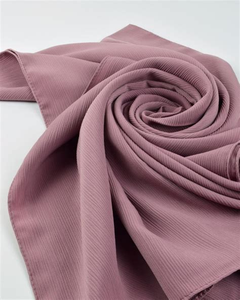 Mountbatten Pink Crinkle Medina Silk Hijab - Ina Collection