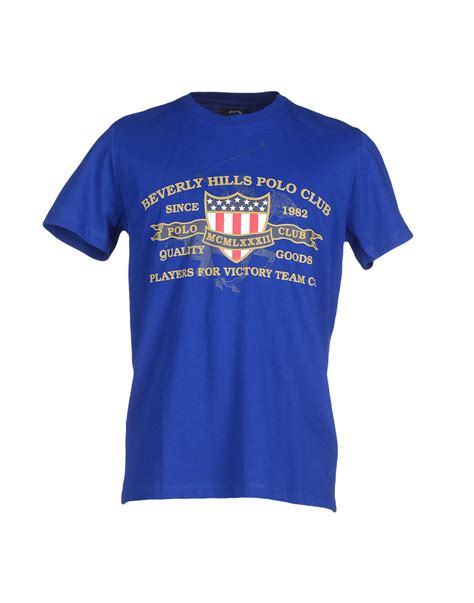 Beverly hills polo club T-shirt in Blue for Men | Lyst