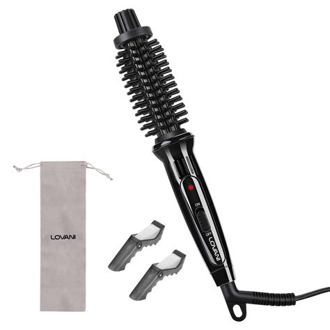 Amazon.com: LOVANI Mini Travel Hair Curling Iron Brush,Dual Voltage ...