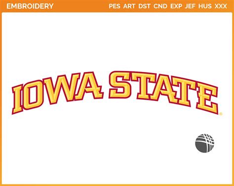 Iowa State Cyclones - College Sports Embroidery Logo in 4 sizes ...