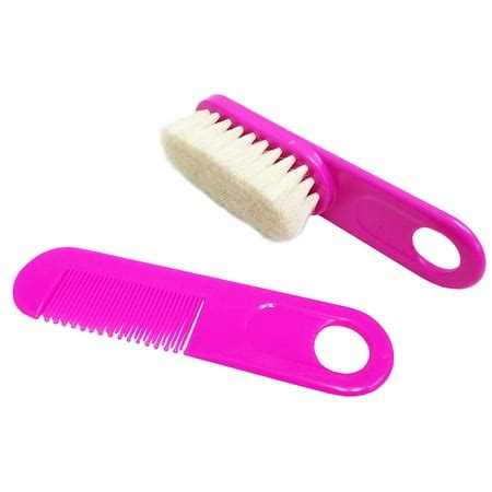 Baby Hair Brush & Comb Set For Toddler Fine Hair Care Soft Bristles ...