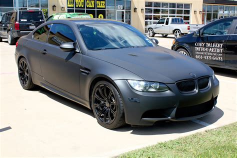 Matte Black BMW Car Wrap Dallas - Zilla Wraps