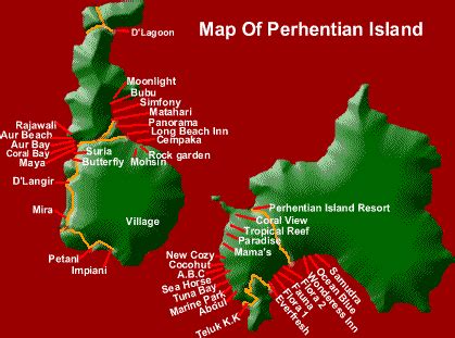 KB BACKPACKER'S Inn: PERHENTIAN ISLAND MAPS