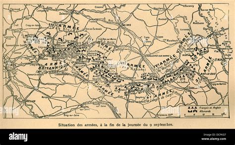 Battle of the marne map hi-res stock photography and images - Alamy