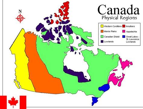 Physical Regions Map | Grade 5 S.S | Pinterest | Geography map, Geography and Canada