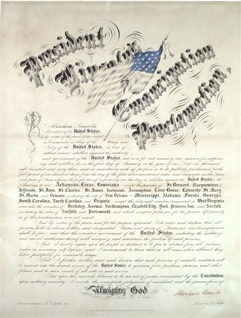 The Emancipation Proclamation, January 1, 1863 | Gilder Lehrman Institute of American History