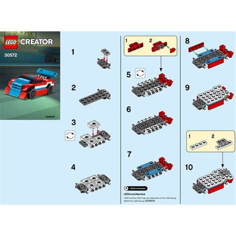 LEGO Race Car Set 30572 Instructions | Brick Owl - LEGO Marketplace