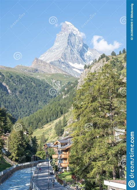 Zermatt and Matterhorn on the Background, Switzerland Stock Image ...