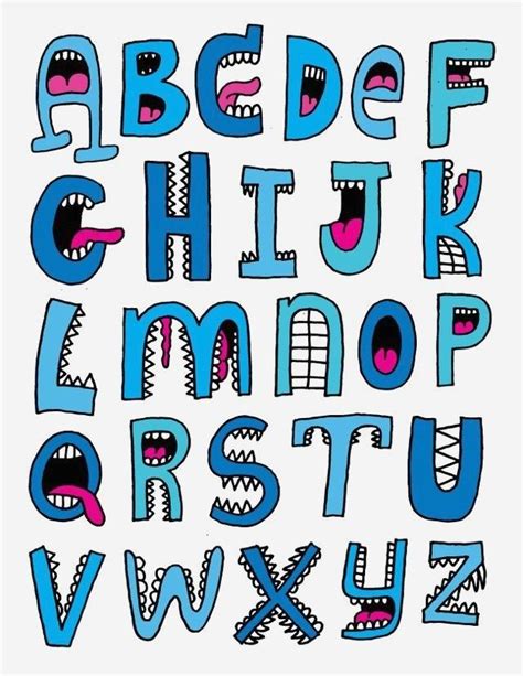 Unique lovely, cool font alphabet letters | Lettering alphabet, Cool fonts alphabet, Hand ...