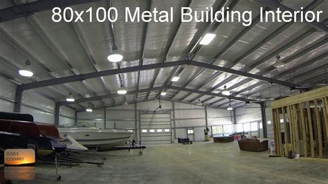 80x100 Metal Building Update: Interior Tour - YouTube