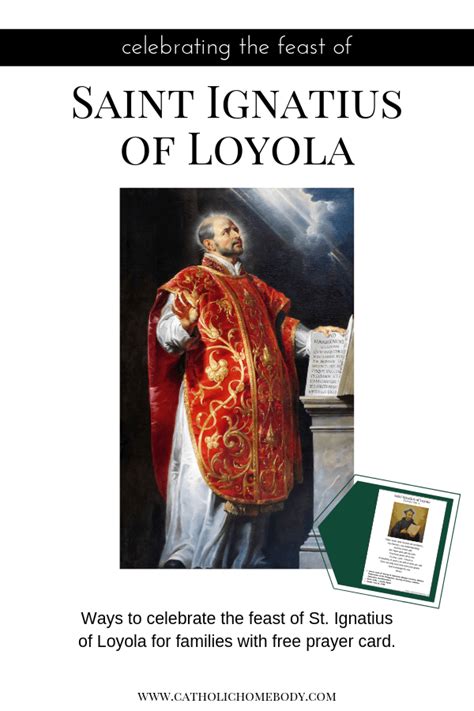 Saint Ignatius of Loyola Feast Day - Catholic Homebody