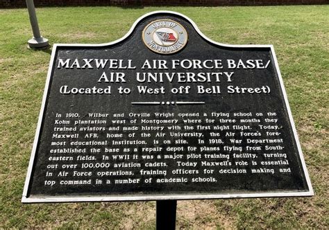 Maxwell Air Force Base/Air University Historical Marker