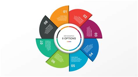 Free Colorful Circle Infographic With 8 Steps For PPT Template and Google Sli… | Infographic ...