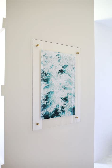 Floating Acrylic Frame DIY - A Beautiful Mess