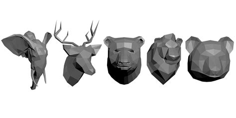 Low-poly animals 3D model - TurboSquid 1245633