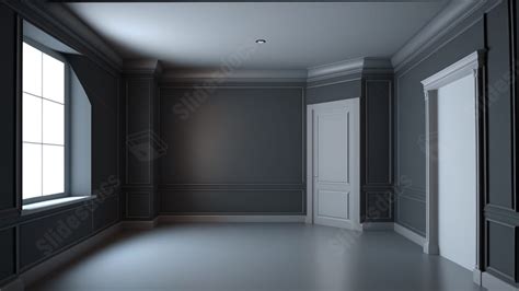 Living Room Empty Room Interior Powerpoint Background For Free Download - Slidesdocs