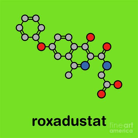 Roxadustat Drug Molecule Photograph by Molekuul/science Photo Library - Fine Art America