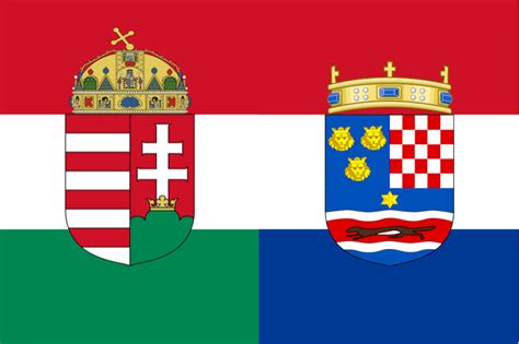 Flag of Hungary-Croatia by TiltschMaster on deviantART