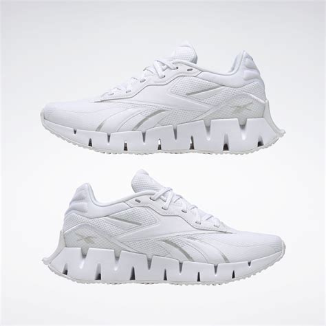 Zig Dynamica 4 Shoes in Cloud White / Silver Metallic / Cloud White ...