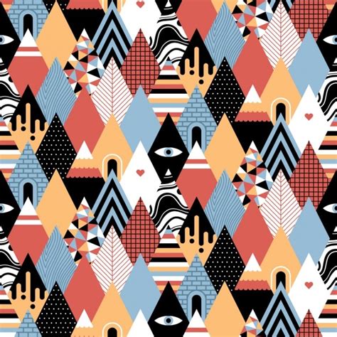 Abstract pattern design Vector | Free Download