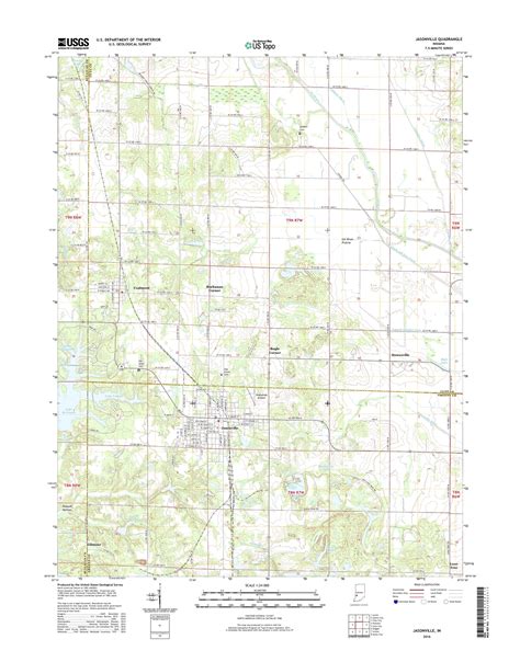 MyTopo Jasonville, Indiana USGS Quad Topo Map