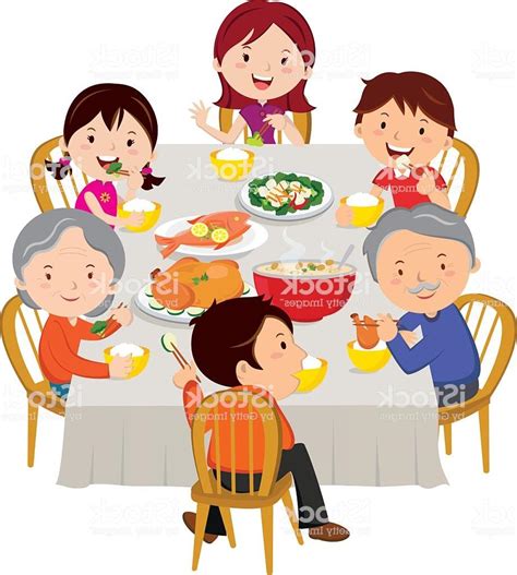 Best HD Cartoon Family Dinner Vector Library » Free Vector Art, Images, Graphics & Clipart