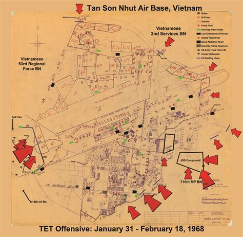 Tan Son Nhut Map: Jan 31, 1968 - Courtesy: Charles Penley | Flickr