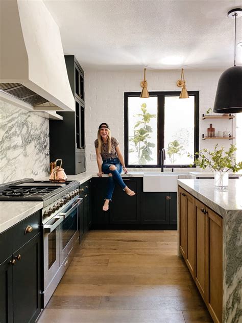 Modern Waterfall Kitchen Island - Angela Rose Home