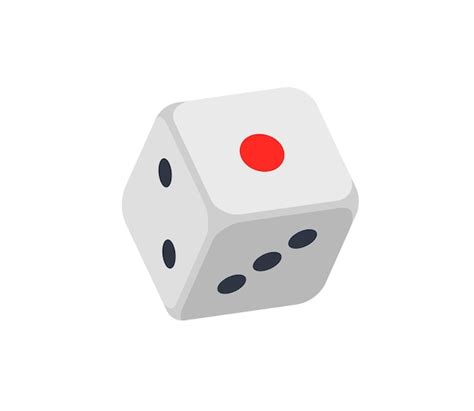 Premium Vector | Game die vector isolated icon. emoji illustration. dice vector emoticon