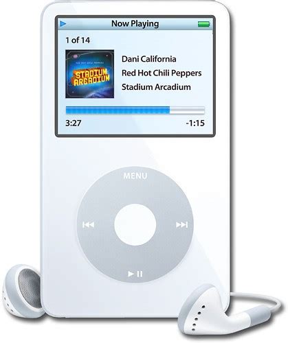 Best Buy: Apple® iPod® MP3 Player with 30GB* Hard Drive White MA444LL/A